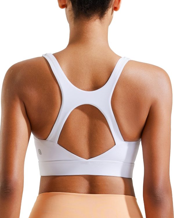 81Zr0oP9ZkL.jpg Sports Bras for Women High Support, High Impact Racerback Molded Cup Sports Bra Workout Yoga Bras