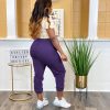 Women's Plus Size Casual Sweatpants Drawstring Jogger Pants Tight Track Pants with Pockets