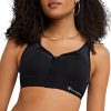 Women's Sports Bra, Motion Control Zip High-impact Sports Bra, Wirefree Bra for Women