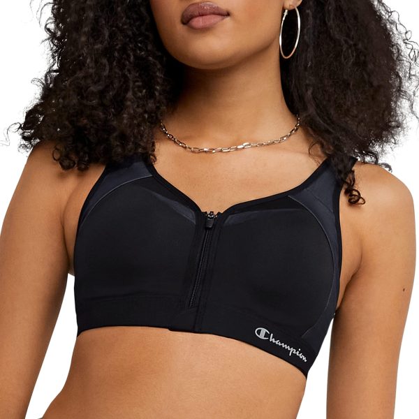 81g5BeYKF5L.jpg Women's Sports Bra, Motion Control Zip High-impact Sports Bra, Wirefree Bra for Women