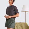 Comfy Ribbed Sweat Shorts for Women High Waisted Lyocell for Casual Lounge Athletic Jersey with Pockets
