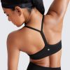 Butterluxe Womens Y Back Sports Bra - Padded Racerback Low Impact Spaghetti Thin Strap Workout Yoga Top