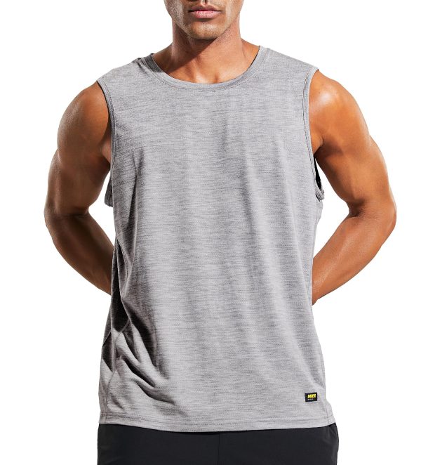 81rf0WiPmoL.jpg Men??s Sleeveless Tank Top Dry Fit Workout Muscle Tee Shirt for Running Athletic Gym Sports Training, Moisture Wicking