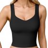 Womens' Sports Bra Padded with Medium Support Tank Tops Tee Shirts