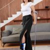 Deyeek Tear Away Pants for Women Side Snap Button Sweatpants Loose Fit Casual Post Surgery Adaptive Clothing with Pockets