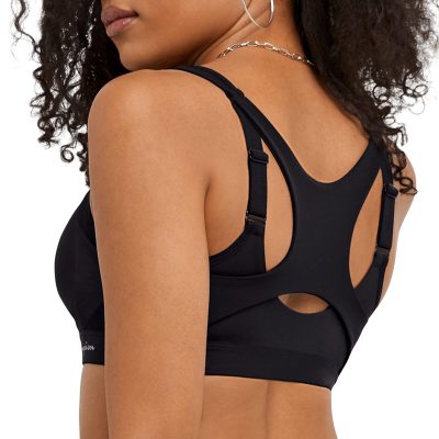 Women's Sports Bra, Motion Control Zip High-impact Sports Bra, Wirefree Bra for Women