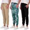 Real Essentials 3 Pack: Women's Ultra-Soft & Warm Fleece Joggers Sweatpants with Pocket (Available in Plus Size)