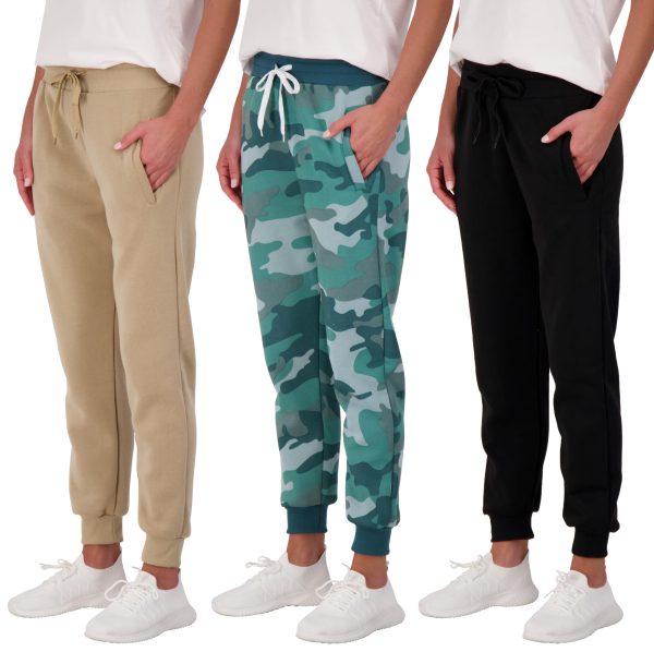 81vh3cywVQL.jpg Real Essentials 3 Pack: Women's Ultra-Soft & Warm Fleece Joggers Sweatpants with Pocket (Available in Plus Size)