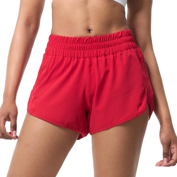 81xvo6oCePL.jpg Athletic Shorts for Women,Women's Quick Dry Workout Sports Active Running Track Shorts with Elastic and Zip Pockets