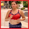 Women's Sports Bra, Motion Control Zip High-impact Sports Bra, Wirefree Bra for Women