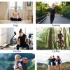 4 Pack Women's Compression Shirt Long/Short Sleeve Performance Workout Baselayer Athletic Top Gym Sports Gear