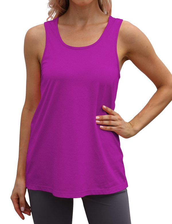 91Ip42QTqML.jpg Womens Workout Athletic Tank Tops Loose Gym Yoga Racerback Sleeveless Running Sports Shirts Tops