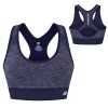 Seamless Womens Medium Impact Racerback Sports Bra - Padded Workout Yoga Top