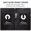 Womens Zip Front High Impact Sports Bra - Molded Cup Adjustable Convertible Straps Wireless Workout Yoga Crop Top