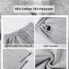 Women's Barrel Leg Sweatpant Drawstring Elastic Waisted Wide Leg Pants Casual Cotton Palazzo Trousers with Pockets