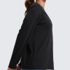 Womens Long Sleeve Tops High Crew Neck Casual Fall Shirts Basic Quick Dry Workout Athletic T-Shirt