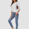 Womens 3/4 Sleeve T-Shirts Summer Tops Fall Fashion Blouses Beach Vacation Clothes Spring Tunic 2025 Trendy