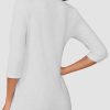 Womens 3/4 Sleeve T-Shirts Summer Tops Fall Fashion Blouses Beach Vacation Clothes Spring Tunic 2025 Trendy