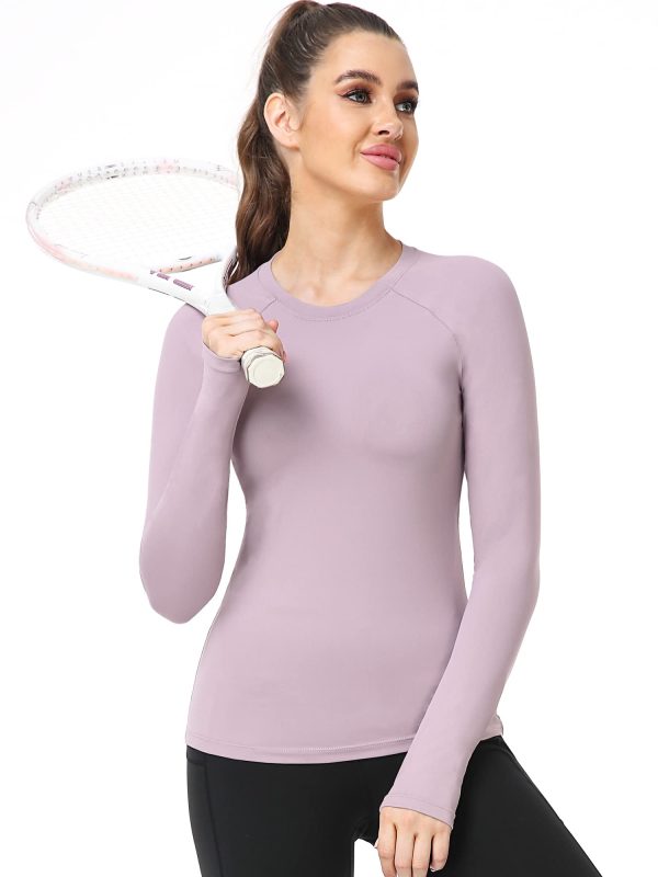 Quick-Drying Running Long Sleeve Shirt for Women Workout Shirts