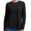 Womens Long Sleeve Tops High Crew Neck Casual Fall Shirts Basic Quick Dry Workout Athletic T-Shirt
