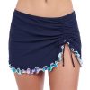 Harmony Navy Ruffle Trim Women’s Swim Skirt Summer Essential