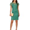 Women's Short Cut Out Beaded Sheath