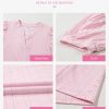 Womens Summer Business Casual Blouses V Neck Short Sleeve Shirts Hollow Out Cute Lace Tops