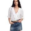 Women's 5 Pocket Postage Stamp Denim Mini in Croswell
