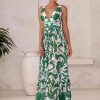 Women's Bathing Suit Printed Wrap Tummy Control One Piece V Neck Crisscross Swimsuit and Skirt