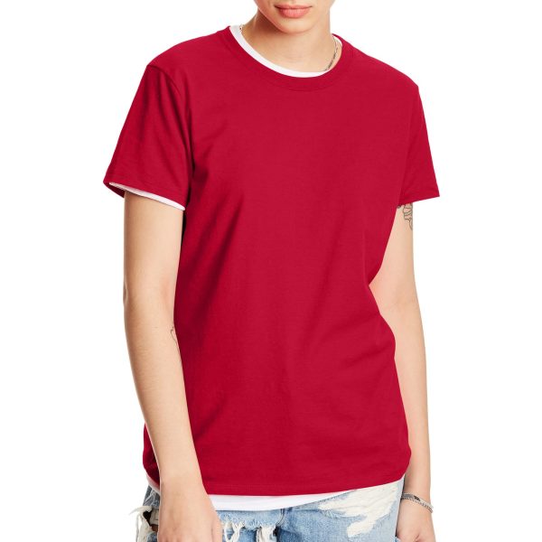Perfect-T Crewneck T-Shirt, Lightweight Cotton Short Sleeve Tee for Women