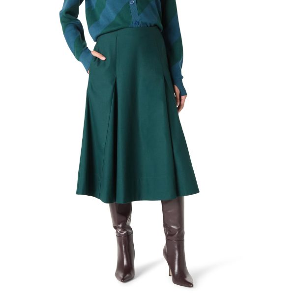 Women's Full Flounce Midi Skirt by @Takkunda