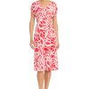 Womens V-Neck Cap Sleeve Knee Length-Fitted Bodice with A-line Skirt-Special Occasion Cocktail Dress