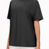 2 Pack Women's Oversized T Shirts Casual Loose Fit Short Sleeve Tops Summer Crewneck Basic Tees