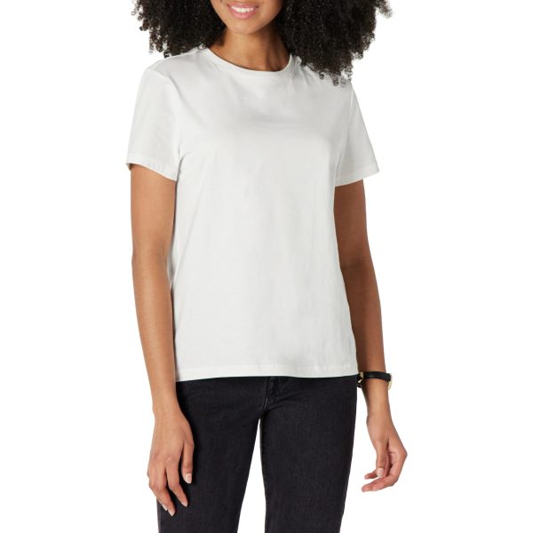 Women's Regular Fit 100% Cotton Crewneck Short Sleeve T-Shirt, Multipacks
