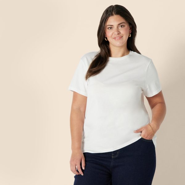 Women's Regular Fit 100% Cotton Crewneck Short Sleeve T-Shirt, Multipacks