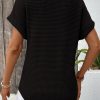 Womens Waffle Knit Tops 2025 Fall Summer V Neck Shirts Casual Trendy Women's Blouses Basic Tee