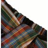 Women's Plaid Skirts Elastic High Waist Tie Front Asymmetrical Hem Pleated Mini Skirt