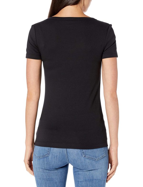 Women's Slim-Fit Short-Sleeve V-Neck T-Shirt, Pack of 2