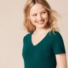 Women's Regular-Fit Short-Sleeve V-Neck T-Shirt, Multipacks