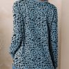Womens Crewneck Long Sleeve Tops Casual Polka Dots Tops Summer Fall 2025 Tshirts Shirts