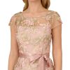 Women's Cascading Floral COLMN GWN, Merlot Multi/Nude