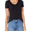 Women's Slim-Fit Short-Sleeve V-Neck T-Shirt, Pack of 2