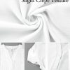 Women's Dressy Casual Tops Business Work Blouses White Button Down Shirts Cap Sleeve V Neck Tshirt